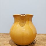 Refresher pitcher in ochre ceramic sandstone