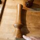 Pair of Scandinavian teak candle holders
