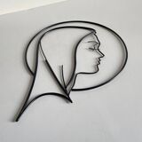 Vintage Modernist Saint Image Wall Decor