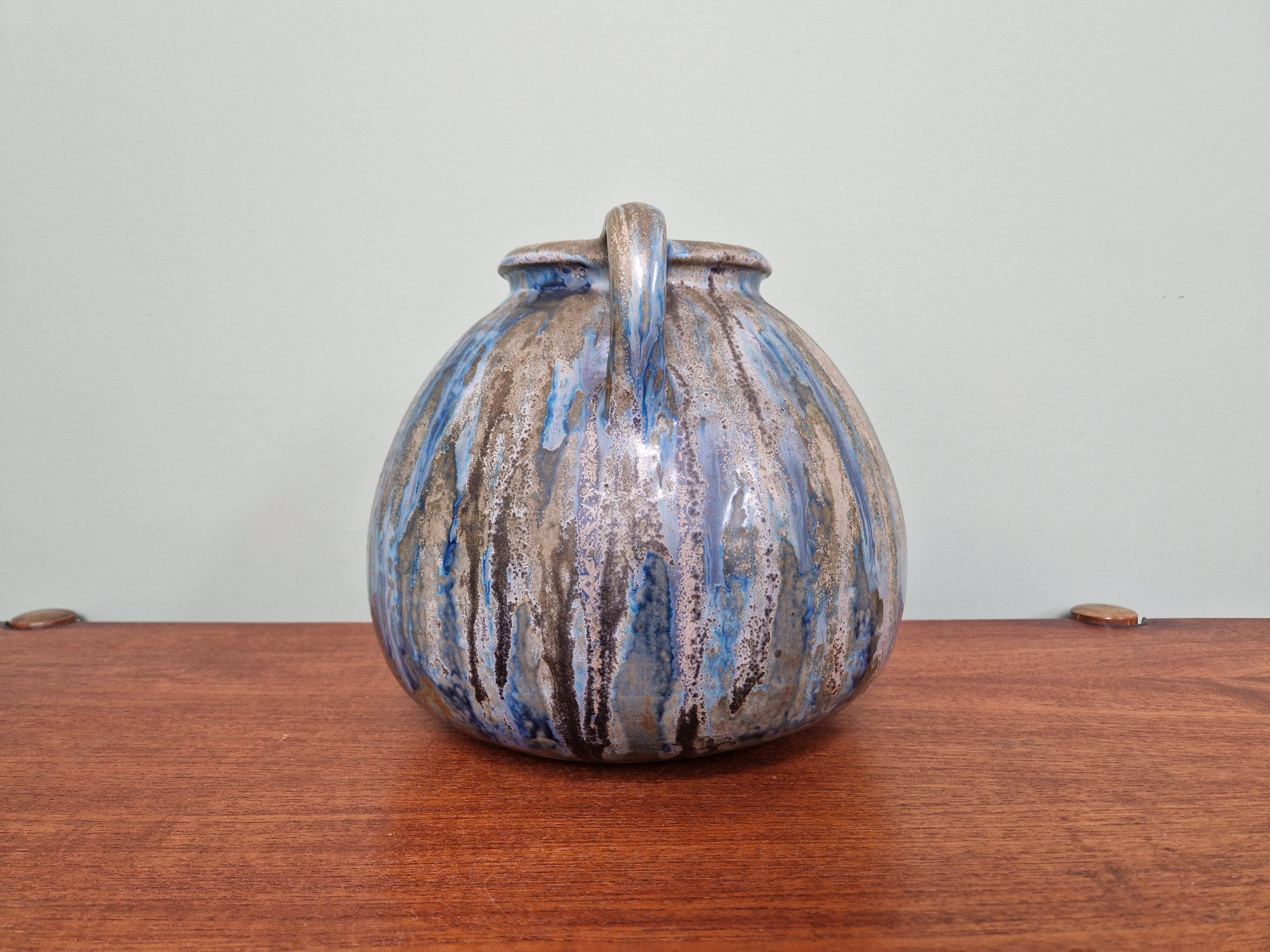 flamed stoneware vase, Roger Guérin (Bouffioulx, Belgium)