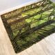 Öster Gyllen long pile carpet green brown Vintage Sweden