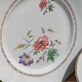 Set of 12 flat plates Digoin Sarreguemines