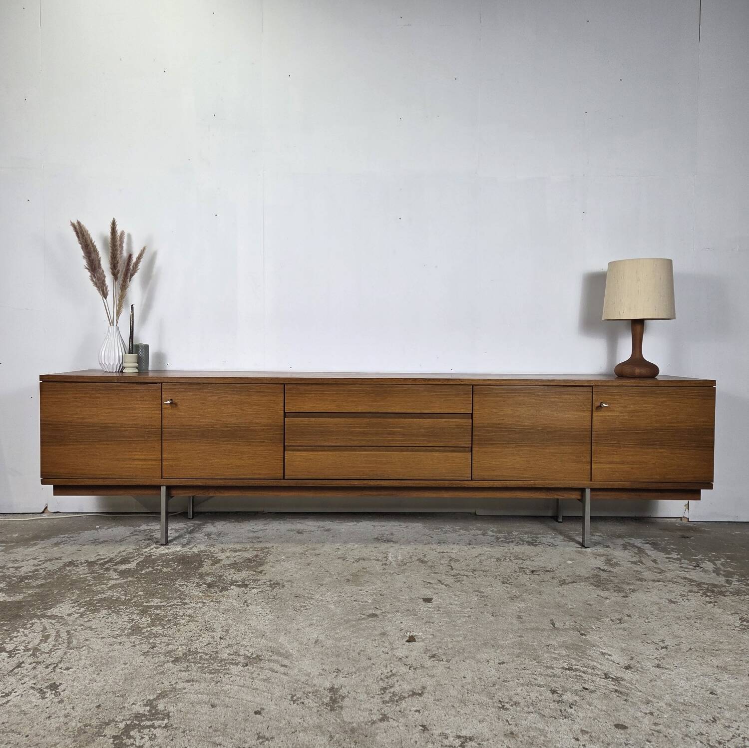 Helmut Magg 280 cm long! Vintage rosewood sideboard from the 1960s.