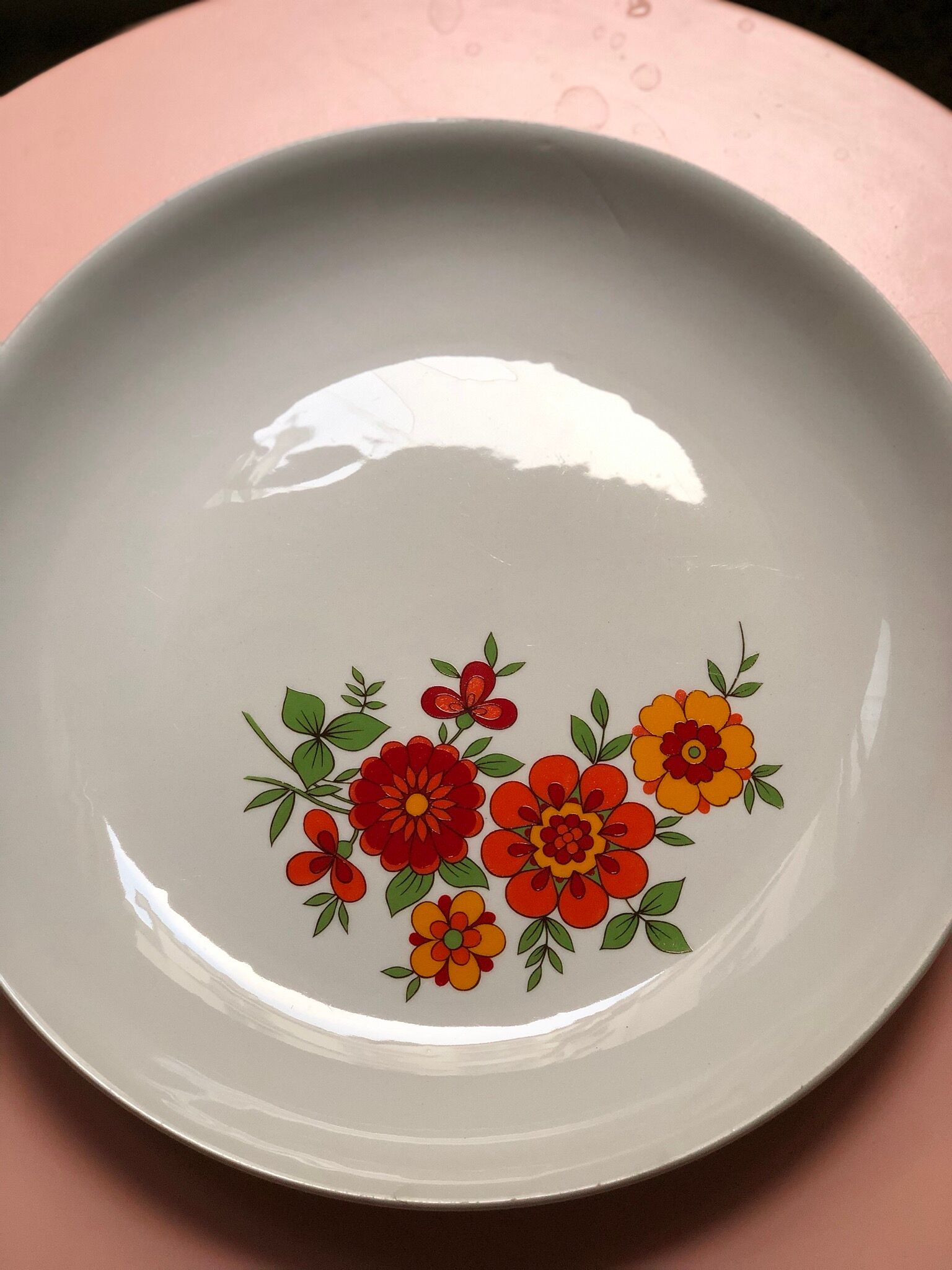Gien porcelain serving dish