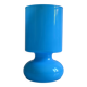 Ikea Lykta lamp in vintage blue opaline glass from the 1980s.