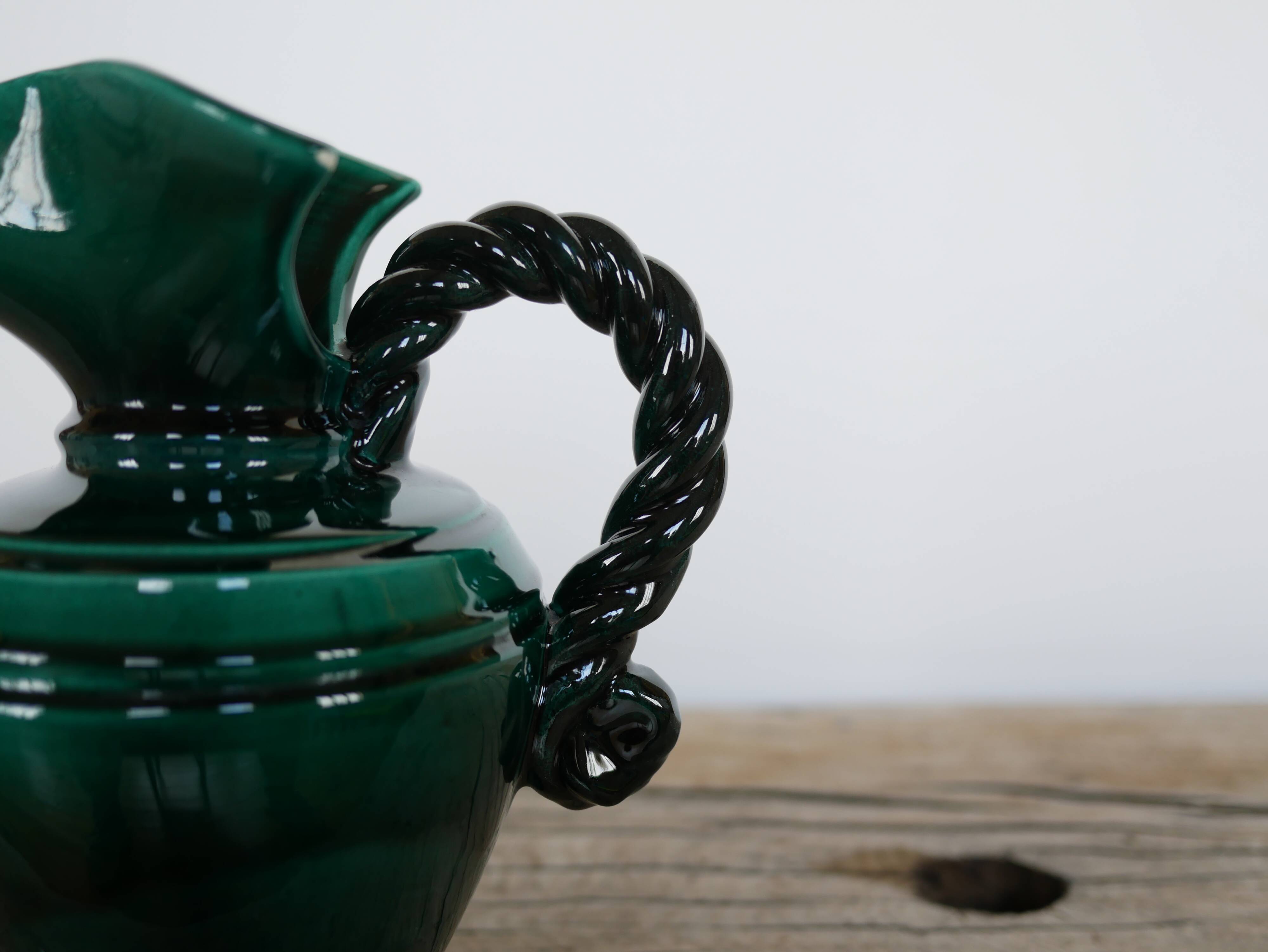 Vintage ceramic vase pitcher by Marius Giuge, Vallauris