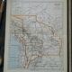 Bolivia, old map 1887 – vintage geographical map.