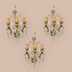 Large Crystal Sconces Set of 3