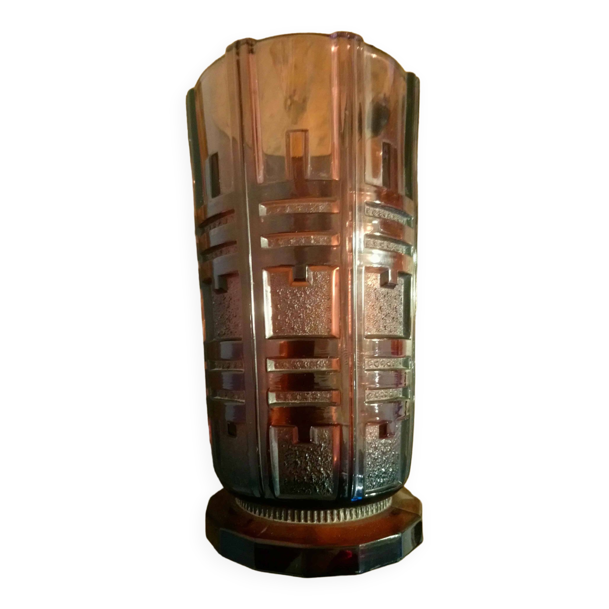 Val-Saint-Lambert glass vase luxval collection 1930 art deco