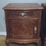 Pair of mahogany bedside tables