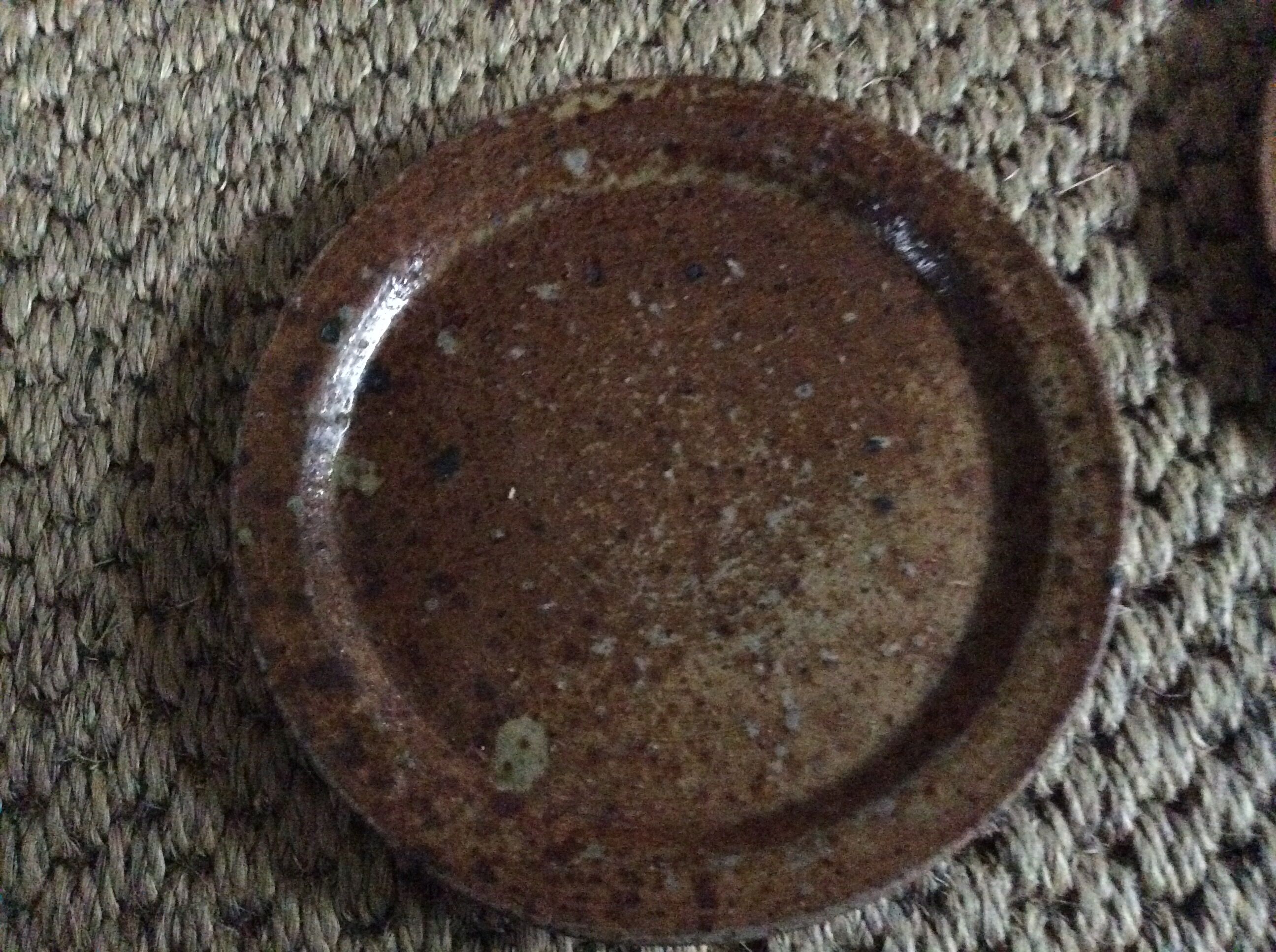 Set of 9 stoneware plates