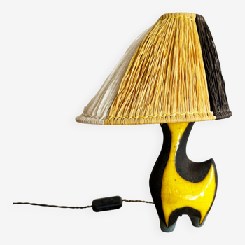 lamp by Lilette and Gilbert Valentin, Les Archanges Vallauris. France, 1950s