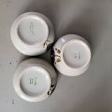 Trio of vintage stoneware bowls