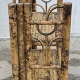 Vintage rattan shelf 1970-80