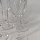 9 crystal champagne flutes from Saint Louis, Grand Lieu model.