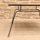 Modernist coffee table in metal and glass, 1950.