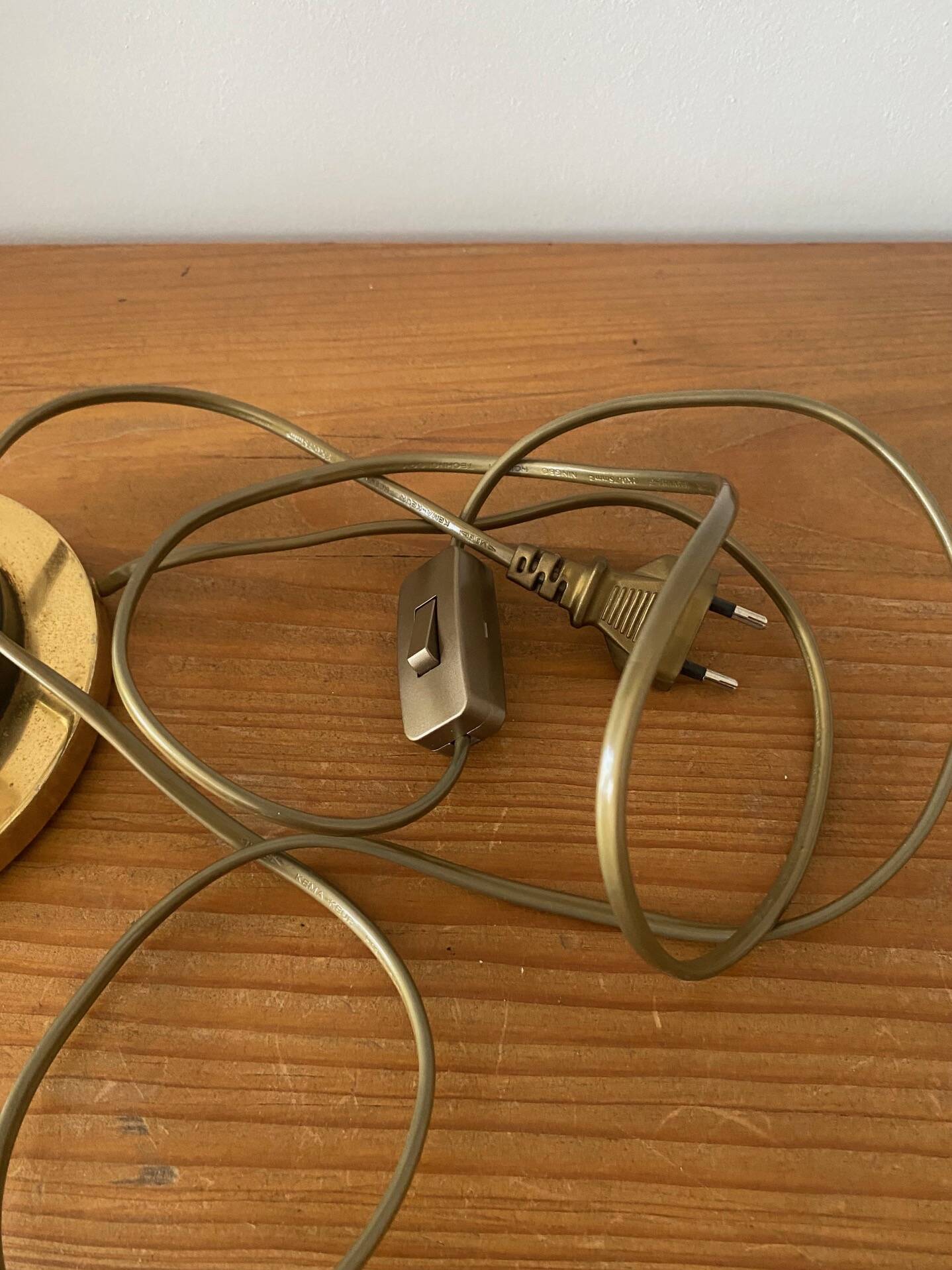 Brass desk lamp, 1950-1960