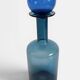 Scandinavia Modern Otto Bauer for Holmegaard Blue Glass Bottle Decanter