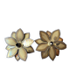 Paire d’appliques fleurs vintages Techoueyres pour Maison Jansen 70’s