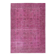 Vintage Handmade Turkish Wool Area Rug Redyed in Pink for Modern Interiors