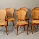 Suite of 6 chairs cannées en merisier Louis Philippe