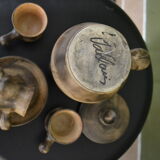 Cafetiere Vallauris and its 3 cups