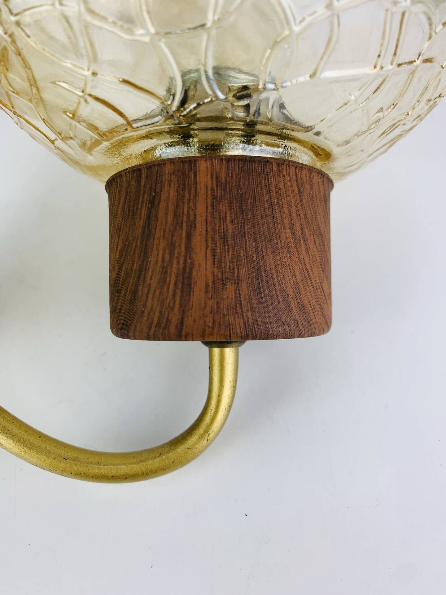 Globe glass wall light from the 1960s in Scandinavian style.