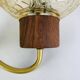 Globe glass wall light from the 1960s in Scandinavian style.
