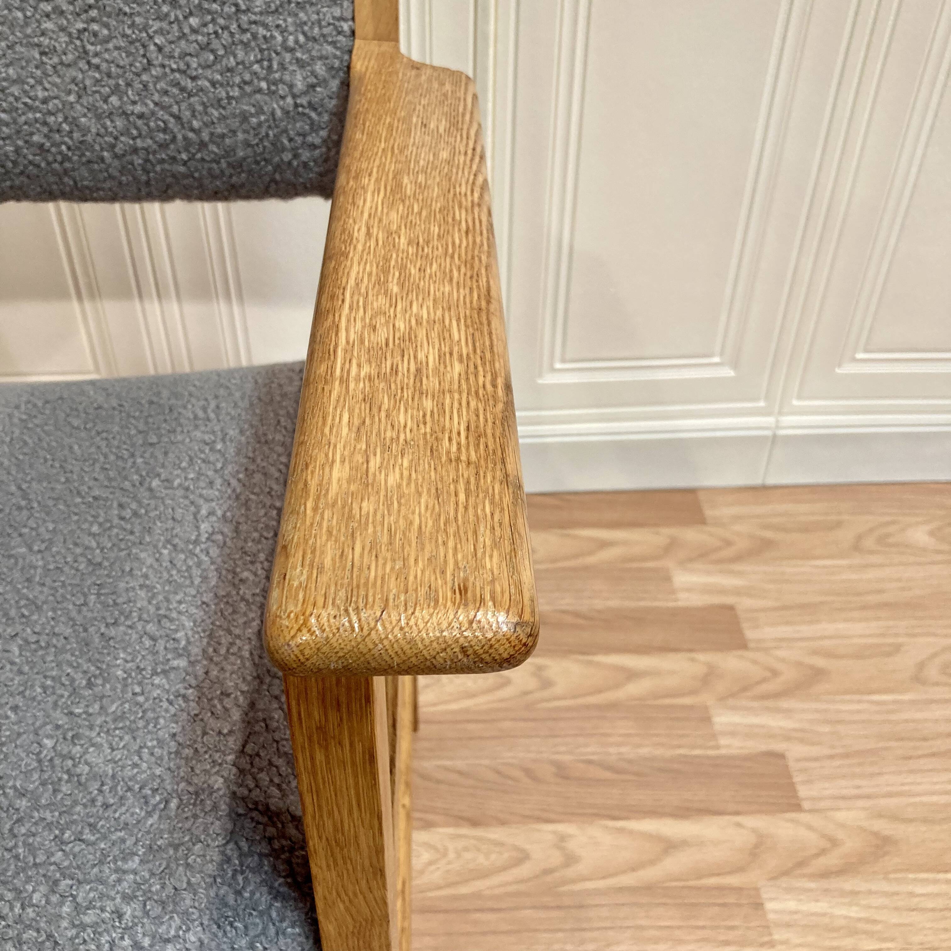 Scandinavian design armchair with "hans wegner" stamp 1960.