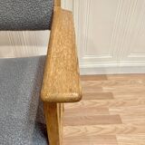 Scandinavian design armchair with "hans wegner" stamp 1960.