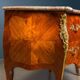 Commode ancienne Louis XV en placage de bois de rose, XVIIIe siècle