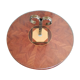 60'S straw marquetry presentation dish