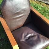 Pair of Art Deco club armchairs