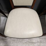 Set of 4 vintage one-piece chairs