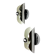 Pair of "folio" wall lights, space age, chromed metal, Italy, circa 1970s