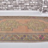Orange & Brown Turkish Vintage Rug sku M22