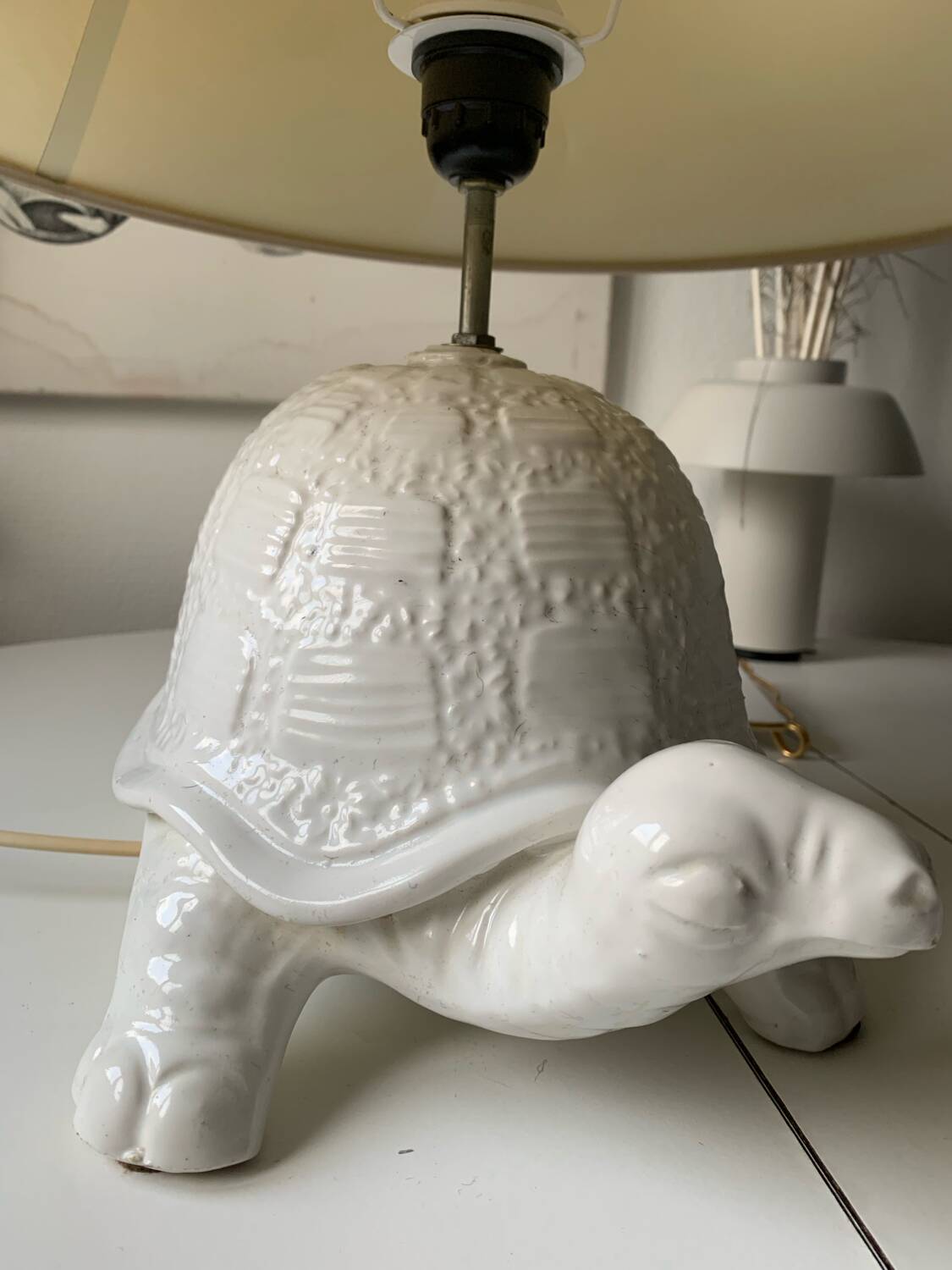 Vintage turtle lamp
