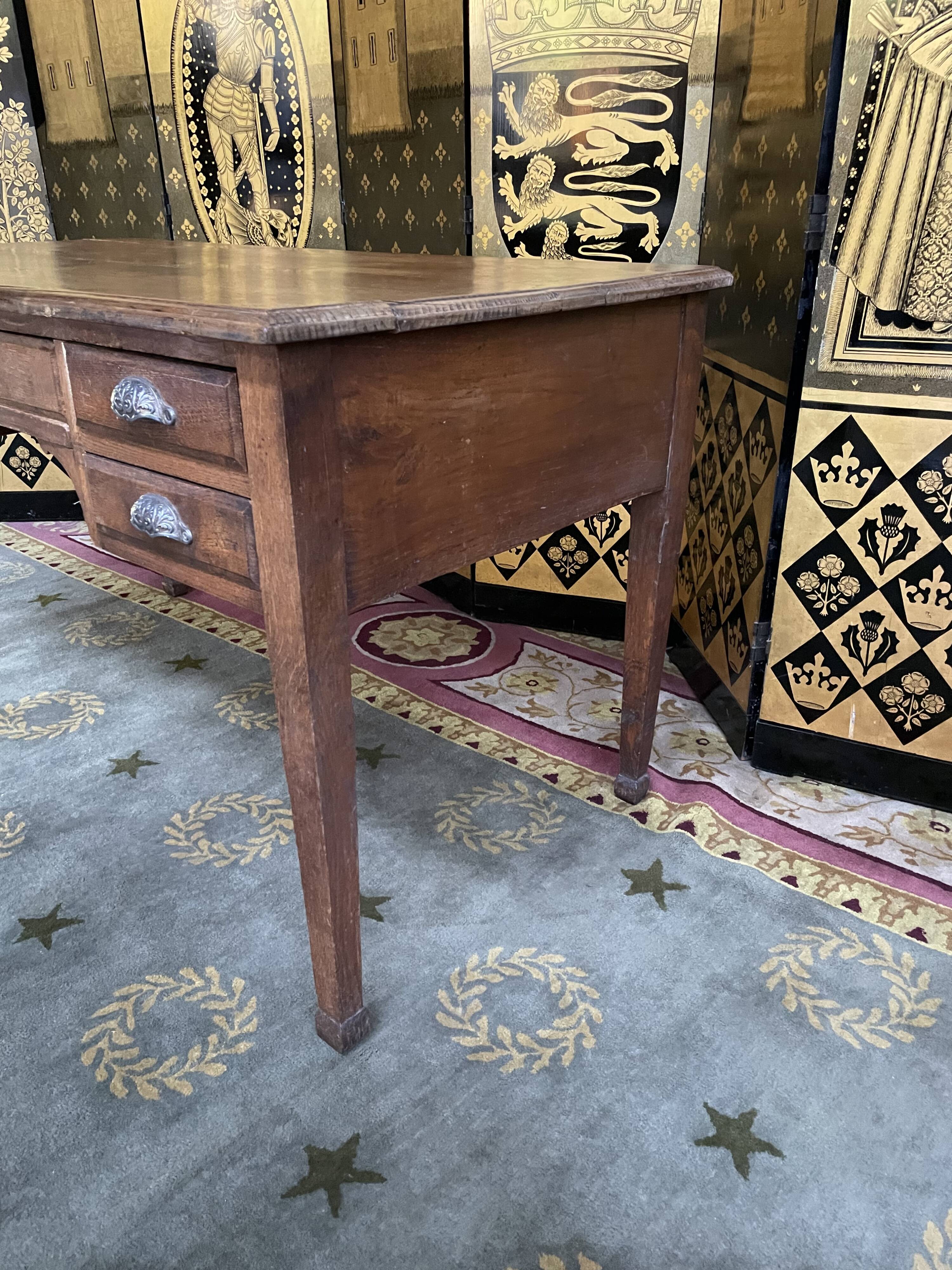 Bureau en chêne massif 1900