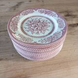 14 assiettes plates anciennes anglaises