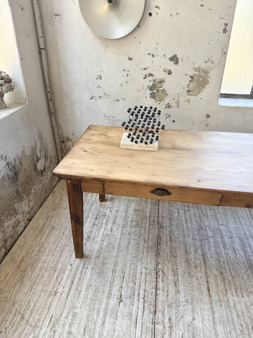 1950s pine farmhouse table 220cm