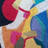 Cubist spirit wool tapestry