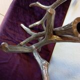 Brutalist "Tree" Candlestick in Cast Aluminum, 1970s