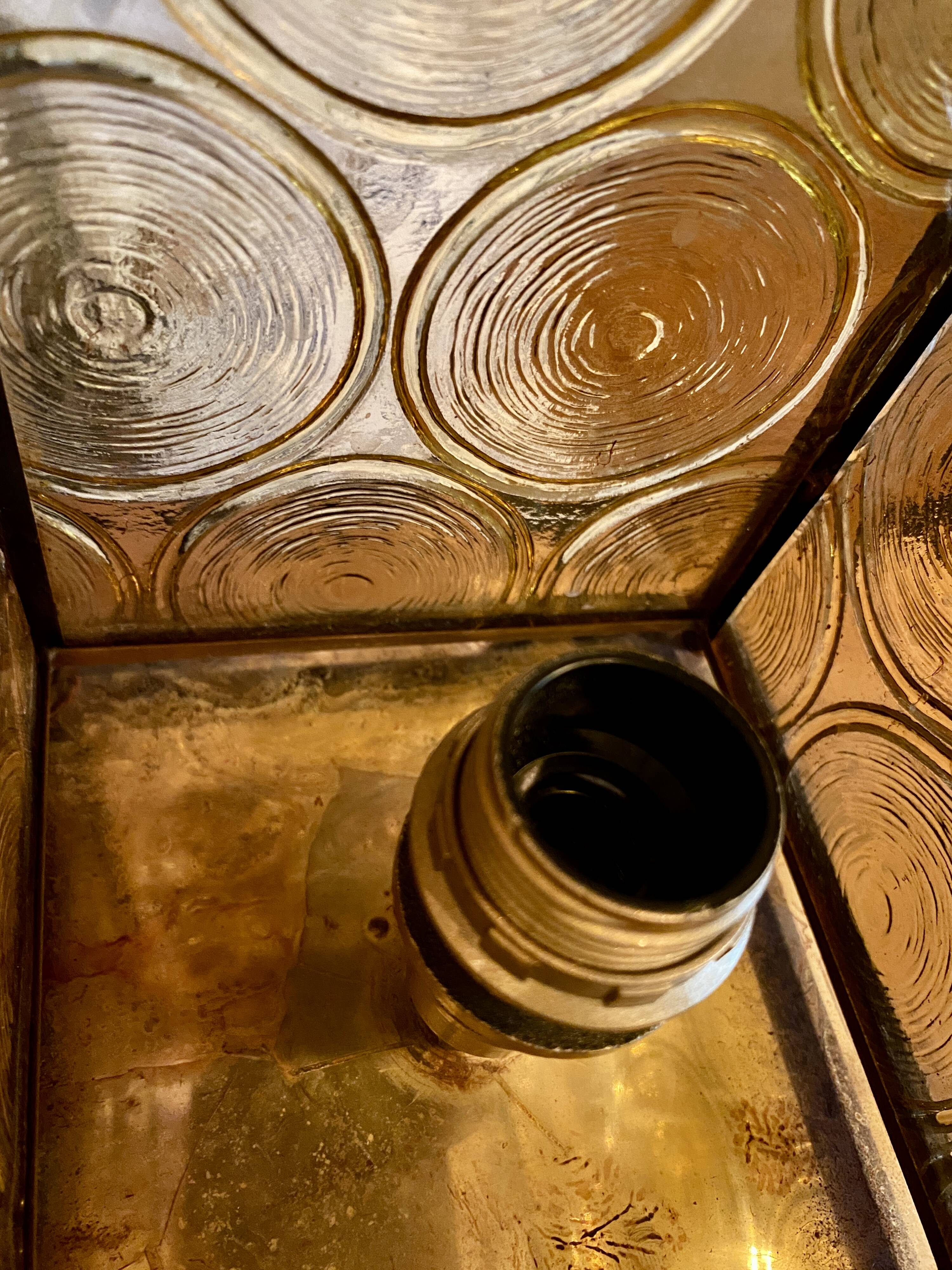 Chain pendant light, glass from the 59s