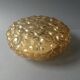 Amber glass ceiling light from the 70s