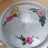 Service café bernardaud Limoges oiseaux fleurs