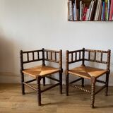 Beaded corner chairs armchairs