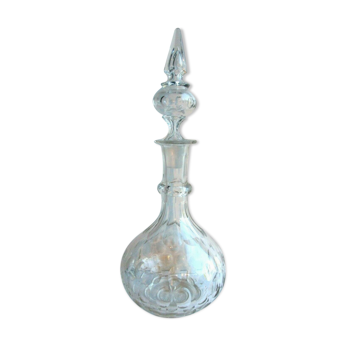 Carafe Baccarat, St Louis cristal incolore taillé, Napoléon III