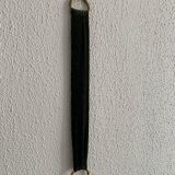 Vintage 1960 witch's eye mirror with green ribbon - 20 x 67 cm