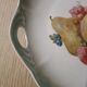 Plat de service porcelaine décor fruits