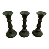 Glass candle holder
